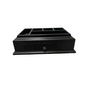 Bombay Company Wood Gentlemen's Valet Desk Tray Jewelry Box Dresser with Drawer